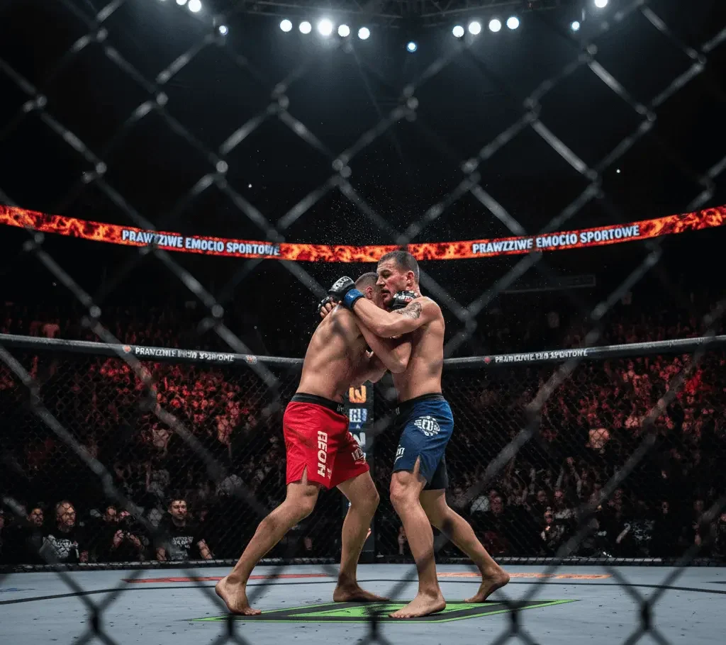 Arena walk - Ring i Oktagon MMA Oktagon do walk MMA przygotowany na galę